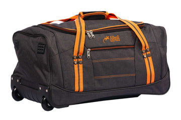 Alezar sports bag on two wheels, Grey-Orange 24"